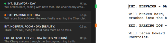 Scene Navigation Preview